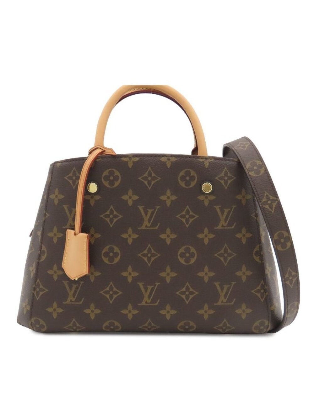 Louis Vuitton Montaigne BB 2-Way Shoulder Bag Brown Monogram Canvas